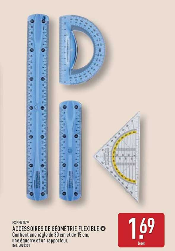 ACCESSOIRES DE GÉOMÉTRIE FLEXIBLE