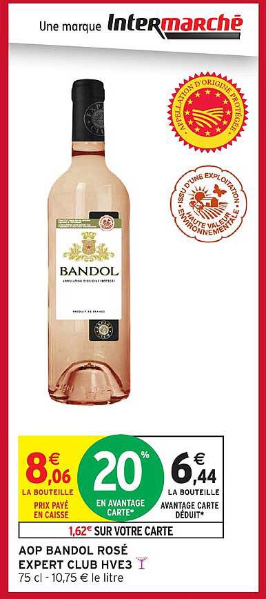 AOP BANDOL ROSÉ EXPERT CLUB HVE3