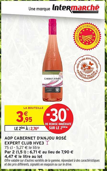 AOP CABERNET D'ANJOU ROSÉ EXPERT CLUB HVE3