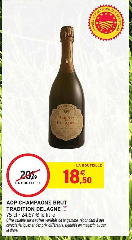AOP CHAMPAGNE BRUT TRADITION DELAGNE