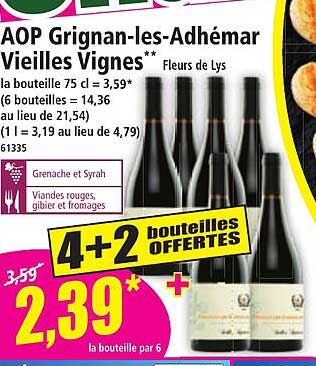 AOP Grignan-les-Adhémar Vieilles Vignes** Fleurs de Lys