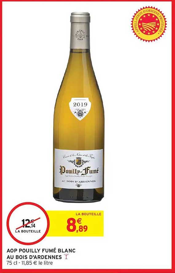 AOP POUILLY FUMÉ BLANC AU BOIS D'ARDENNES