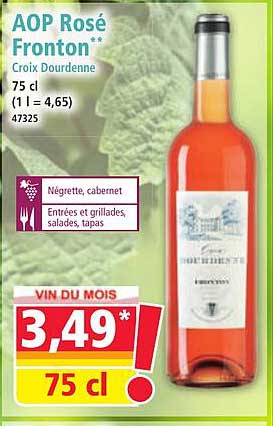 AOP Rosé Fronton - Croix Dourdenne