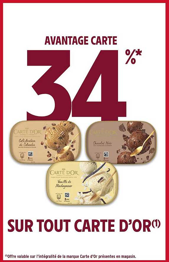 AVANTAGE CARTE 34 %