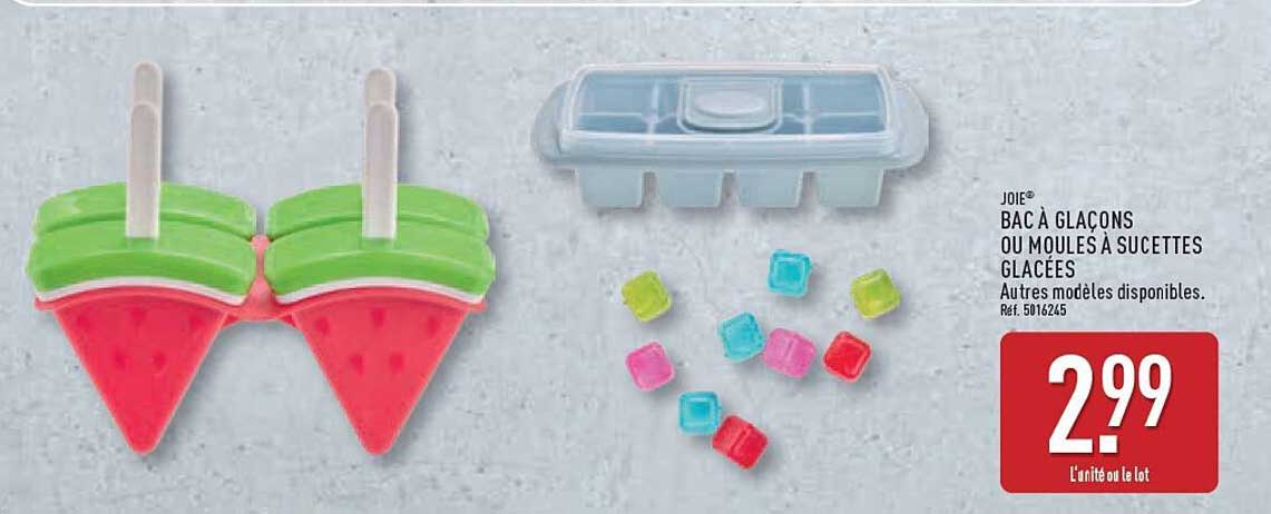 BAC À GLACONS OU MOULDS À SUCETTES GLACÉES