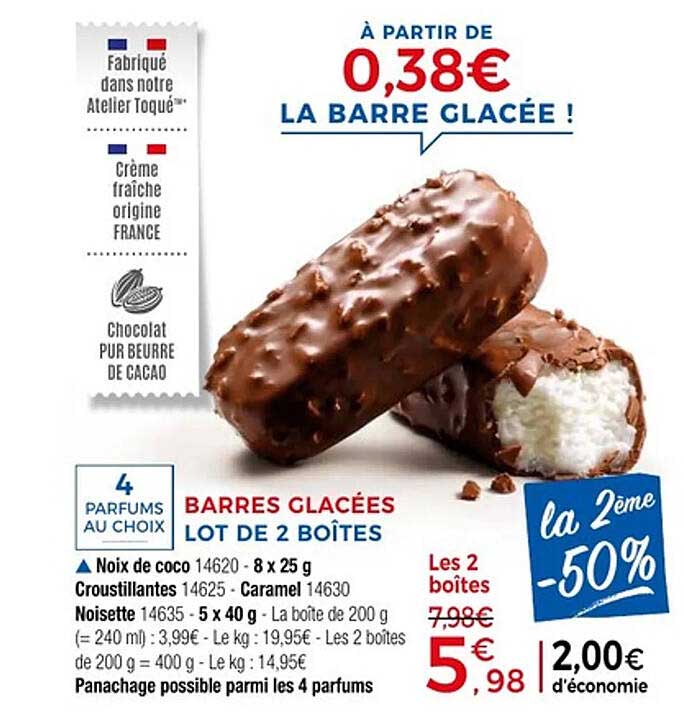 BARRES GLACÉES LOT DE 2 BOÎTES