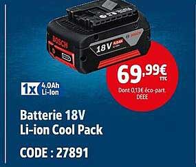 Batterie 18V Li-ion Cool Pack