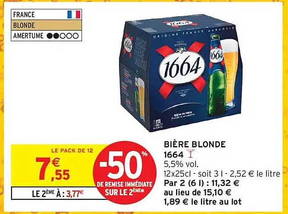 BIÈRE BLONDE 1664
