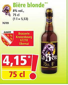 Bière blonde **