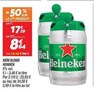 Bière blonde Heineken