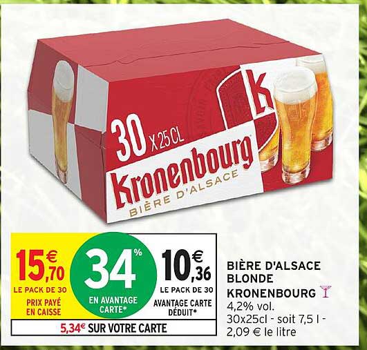BIÈRE D'ALSACE BLONDE KRONENBOURG