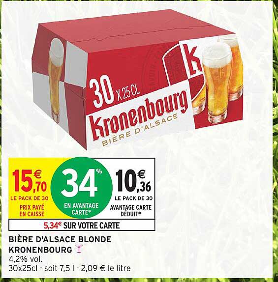 BIÈRE D'ALSACE BLONDE KRONENBOURG