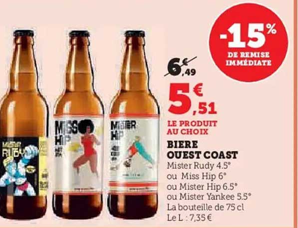 Bière Ouest Coast