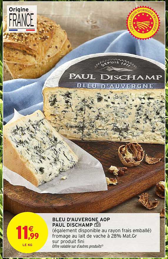 BLEU D'AUVERGNE AOP PAUL DISCHAMP