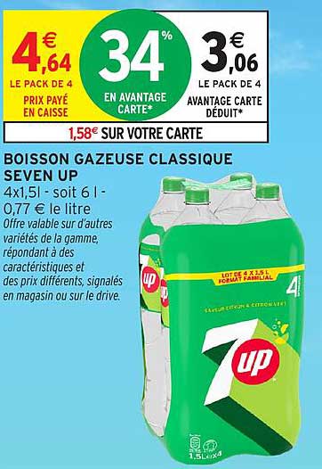 BOISSON GAZEUSE CLASSIQUE SEVEN UP