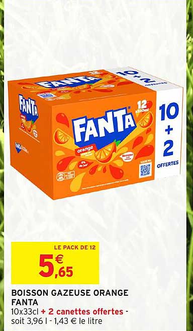 BOISSON GAZEUSE ORANGE FANTA