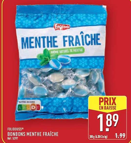 BONBONS MENTHE FRAÎCHE