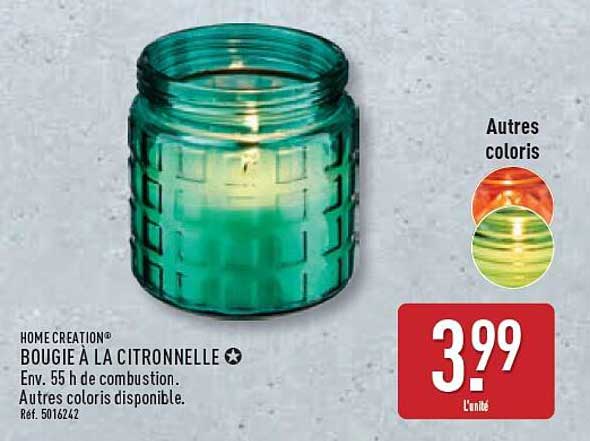 BOUGIE À LA CITRONNELLE