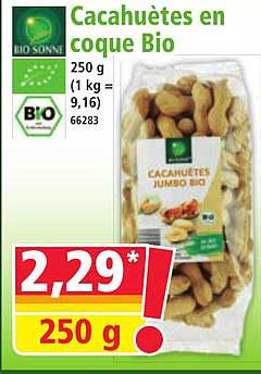 Cacahuètes en coque Bio