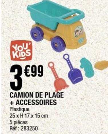 CAMION DE PLAGE + ACCESSOIRES
