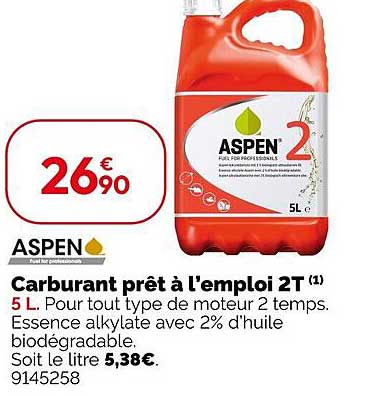 Carburant prêt à l'emploi 2T