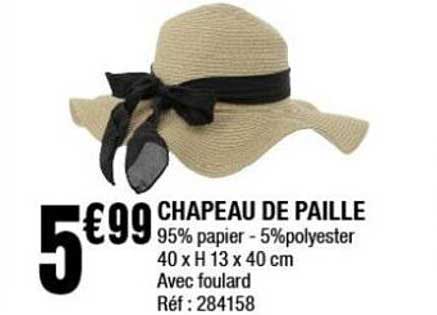 CHAPEAU DE PAILLE
