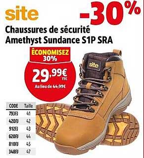 Chaussures de sécurité Amethyst Sundance S1P SRA