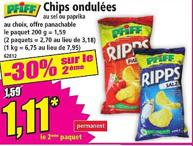 Chips ondulées