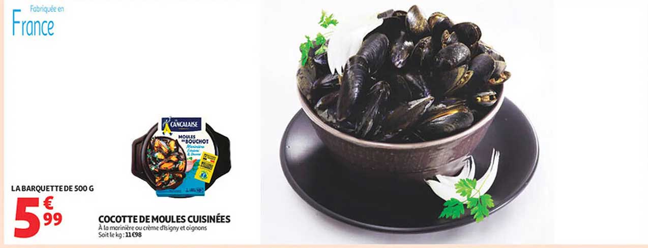 COCOTTE DE MOULES CUISINÉES