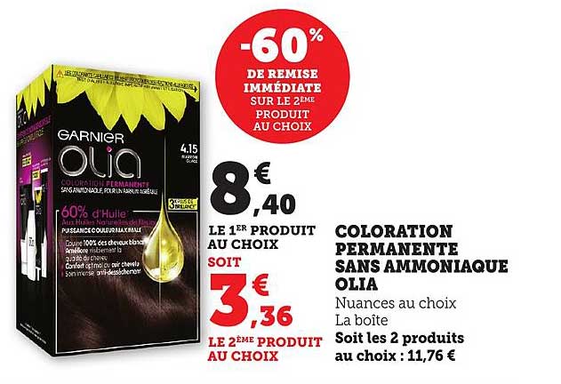 COLORATION PERMANENTE SANS AMMONIAQUE OLIA