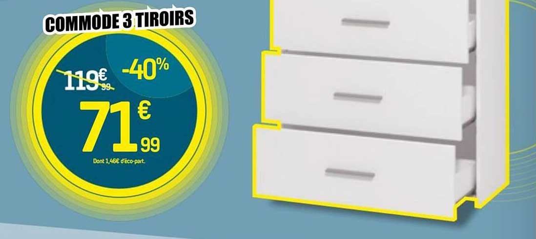 COMMODE 3 TIROIRS