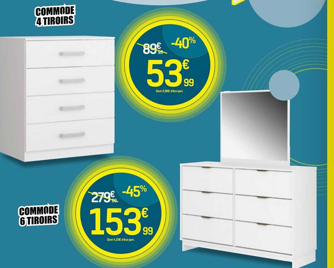 COMMODE 4 TIROIRS