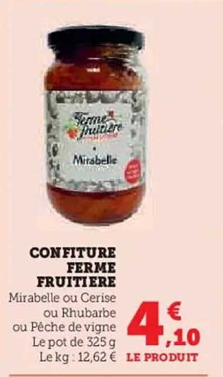 CONFITURE FERME FRUITIERE
