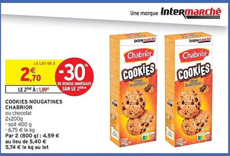 COOKIES NOUGATINES CHABRIOR