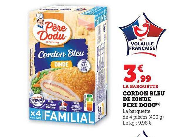 Cordon Bleu de Dinde Père Dodu