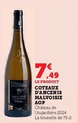 Coteaux d'Ancenis Malvoisie AOP