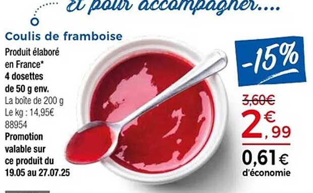 Coulis de framboise