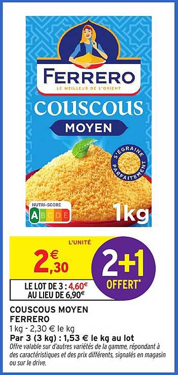 COUSCOUS MOYEN FERRERO