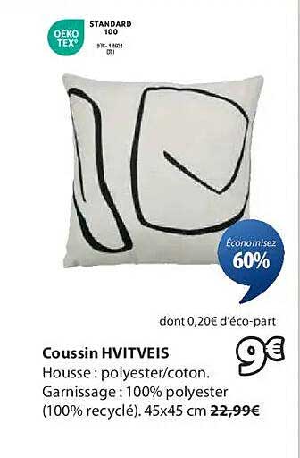 Coussin HVITVEIS
