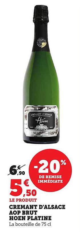 CREMANT D'ALSACE AOP BRUT HOEN PLATINE