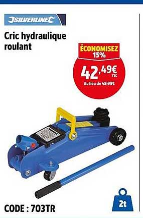 Cric hydraulique roulant