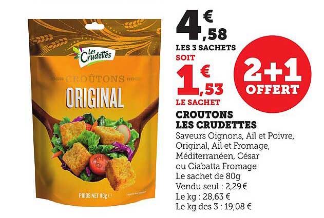 CROUTONS LES CRUDETTES