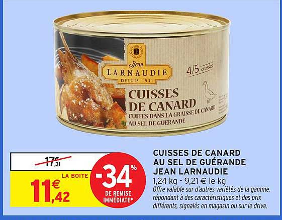 CUISSES DE CANARD AU SEL DE GUÉRANDE JEAN LARNAUDIE