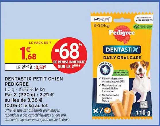 DENTASTIX PETIT CHIEN PEDIGREE
