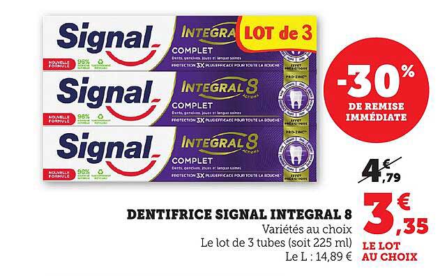 DENTIFRICE SIGNAL INTEGRAL 8