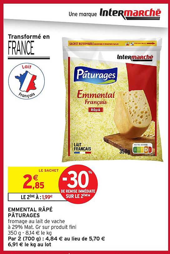 EMMENTAL RÂPÉ PÂTURAGES