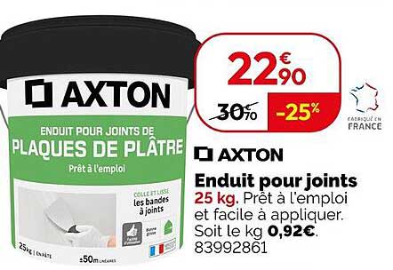 Enduit pour joints