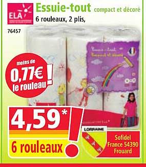 Essuie-tout compact et décoré