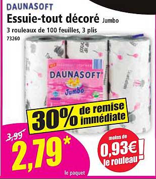 Essuie-tout décoré Jumbo
