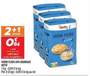 FARINE FLUIDE ANTI-GRUMEUX NETTO